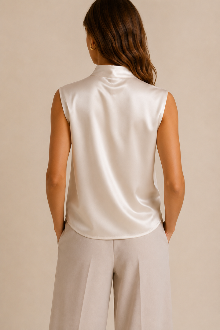 Elisa | Blusa Elegante con Collo Alto