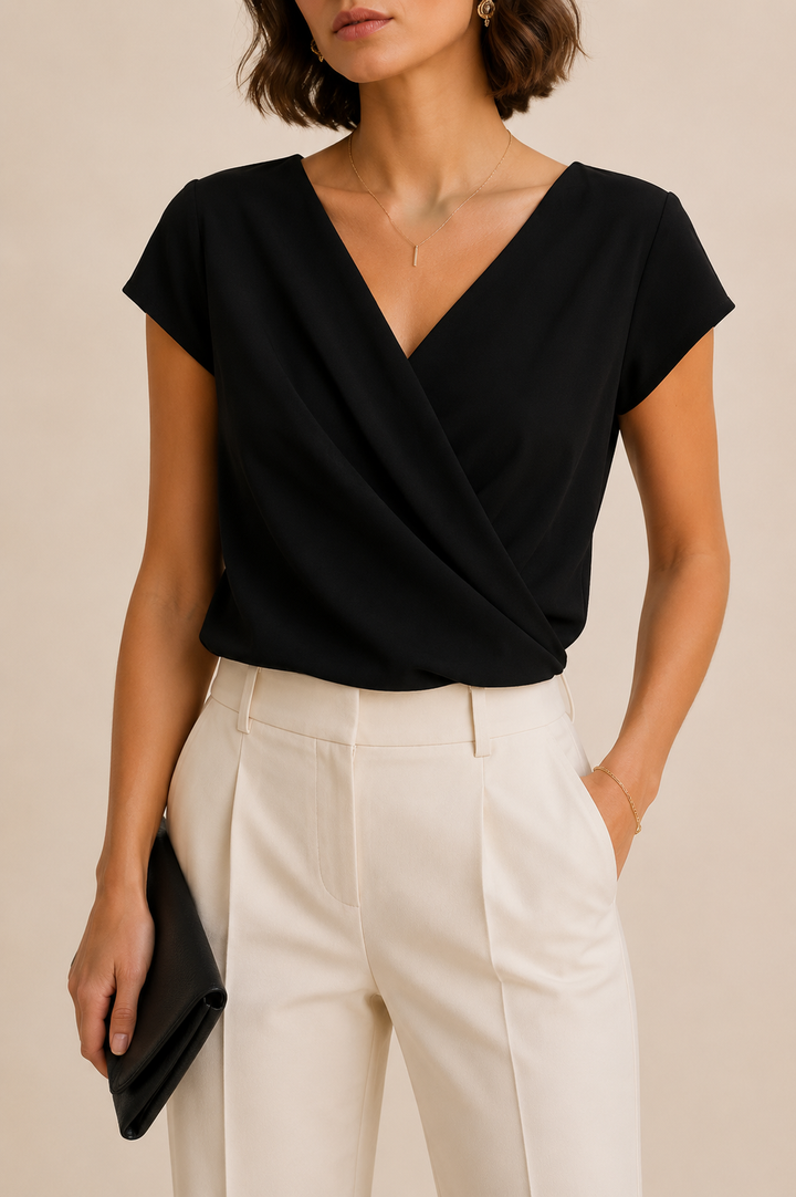 Aurora | Blusa Elegante con Scollo Incrociato