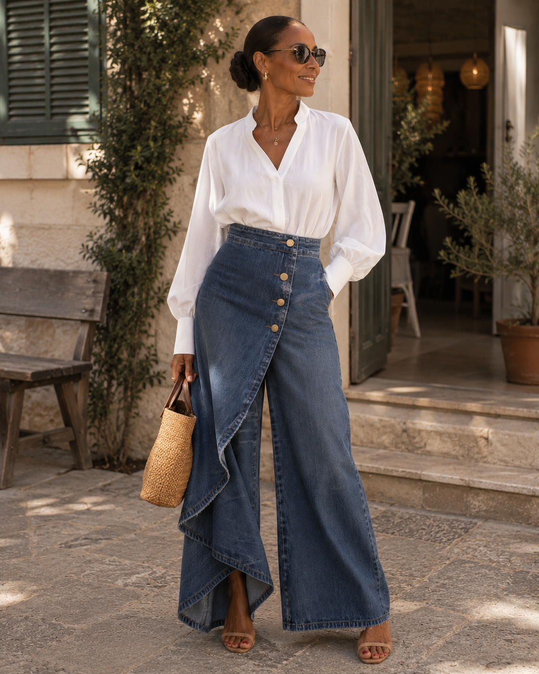 Chiara | Gonna Pantalone in Denim