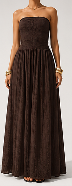 Isabella | Abito Lungo Strapless